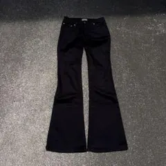 00s archive flare denim pants y2k swag 黒のサムネイル