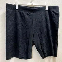 ヘインズ XL ショートパンツ 切りっぱなし 無地 黒 綿 ルームウェア 헌 옷