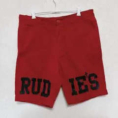 RUDIE'S レッドハーフパンツ　XLサイズ　10-FEET ルーディーズのサムネイル