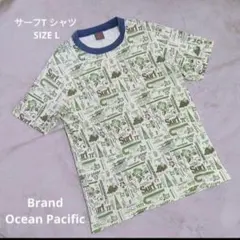 Ocean Pacific サーフTシャツ Lサイズ 総柄のサムネイル