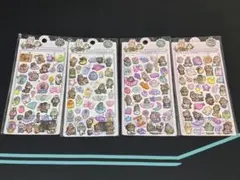 ラブブ　LABUBU ボンボンドロップシール 全種類4枚セット