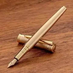 【新品】リッチオールゴールド ゴージャススタイル万年筆のサムネイル
