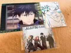 呪術廻戦 伏黒恵 クリアビジュアルポスター イラストカード ジッパーバッグ