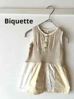 Biquette お花模様ノースリーブワンピース サイズ95のサムネイル