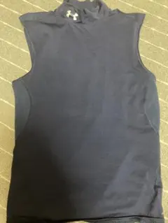 Under Armour ハイネックアンダーシャツ ネイビー　ノースリーブM