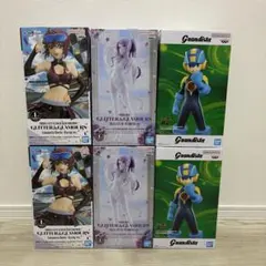 「機動戦士ガンダム」「ロックマン」「オーバーロード」フィギュアまとめ売り（6個）