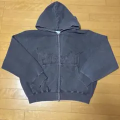 BLESSU ダークグレー ジップアップパーカー Mサイズ BLESS U◇ジップパーカー/M/コットン/GRY/BU0100 : セカンドストリート