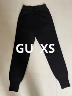 美品　GU XS 黒　ニットジョガーパンツ