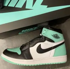 新品 NIKE AIR JORDAN 1 HIGH OG Green Glow