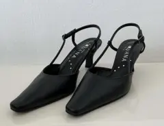 【未使用】ダイアナ バックストラップパンプス 23cm 黒