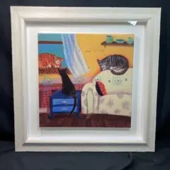 カレンホイプティング　ジクレー　額装　犬 カレン・ホイプティング 絵画 (版画/ジクレー) 愛の犬 7246|アート