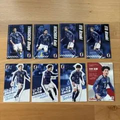 サッカー日本代表チップス カード 8枚まとめ