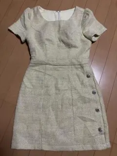 JEWELS黄色タイトフィットドレス