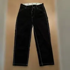 UNIVERSAL OVERALL ブラックワイドパンツ