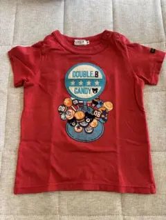 DOUBLE.B キッズ Tシャツ レッド　90センチ