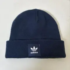 adidas アディダス オリジナルスニット帽 ビーニー ネイビーのサムネイル