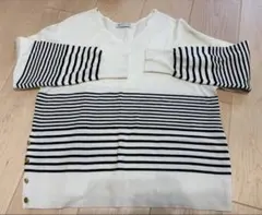 Afternoon Tea WARDROBE ボーダー 長袖 ニットのサムネイル