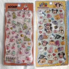 正規品 ムーミン リトルミィ ディズニーツムツム プチドロップステッカー セット
