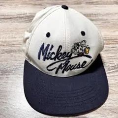 Mickey Mouse キャップ アイボリー ネイビー ディズニーランド
