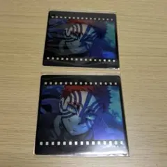 鬼滅の刃 ダイニング お楽しみくじ フィルム風クリアカード 猗窩座　2点