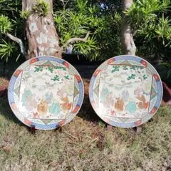 有田焼 大皿 まとめ 絵付け 味幸 肥前園 中国絵 岩本家 40cm - メルカリ