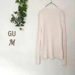 GU ジーユー♡M♡ハイネックリブニット モックネックセーター インナー