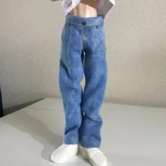 BTSマテルドール服★色落ちテーパードジーンズ