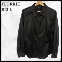 【フォロー割あり‼️】FLORRIE BELL シャツ　長袖　L ツルツル　黒