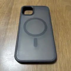 MagSafe対応 iPhone11用ハードケース　半透明　ブラック