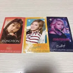 TWICE サナ　チェヨン　ジョンヨン　ICカードステッカー