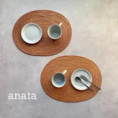 バリ島　ランチョンマット2枚　新品未使用　おぼん　キッチン用品　テーブル用品