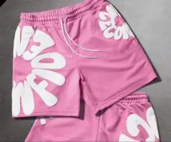 ロゴデザイン ショートパンツ ピンクのサムネイル