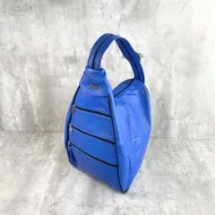 OZAY 2WAY 青 レザー リュック＆ボディバッグ 切替 軽量 多収納 美品