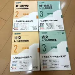 レベル別問題集（レベル2、3、古文と現代文セット）
