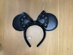 ミニーマウス黒カチューシャ スタッズ付き