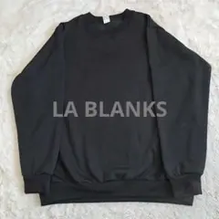 LA BLANKS ブラック トレーナー Lサイズ