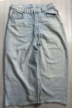ZARA オーバーダイ バギーデニムパンツ