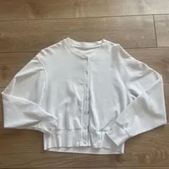 gu GU ホワイト　カーディガン　Mサイズ