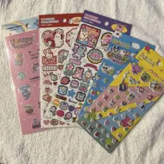 シールセット5枚　ANGEL BLUE Cフレンド　デザートベア　たまごっち