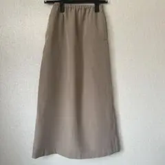 ミラオーウェン　べージュ　タイトロングスカート Mサイズ
