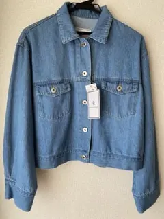 ✴︎美品✴︎ライトブルー デニムジャケット クロップド丈　サイズ38