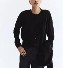 H&M ルーズフィットカーディガン ブラック