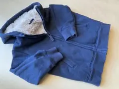 UNIQLO キッズ　100サイズ　裏ボアパーカー　ネイビー
