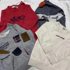 mikiHOUSE ディズニー　トレーナーセット　80.90