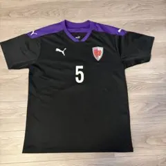 PUMA サッカー 背番号5 ブラック パープル 京都サンガのサムネイル