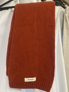 100%ウール 赤 マフラー
