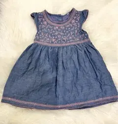 NEXT name it.★98cm刺繍入りデニムテイストワンピースのサムネイル