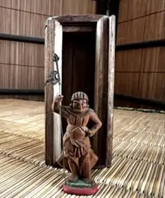 修縁堂】縁起物 古美術 大日如来坐像 仏像座像 一刀彫 仏教美術品 