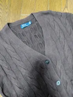 （お値下げ中）新品未使用　ポロラルフローレン　レディース　ケーブルカーディガン