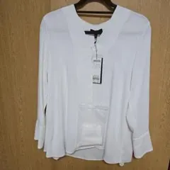 【タイムセール】iCB　ホワイト 長袖シャツ